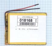 Аккумулятор Li-Pol (батарея) 2.5*60*80мм 2pin 3.7V/1700mAh