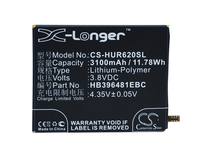 Аккумулятор CS-HUR620SL HB396481EBC для Huawei Ascend G7 Plus  3.8V / 3100mAh / 11.78Wh